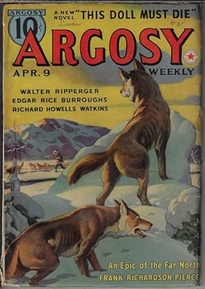 Imagen del vendedor de ARGOSY Weekly: April, Apr. 9, 1938 ("The Red Star of Tarzan") a la venta por Books from the Crypt