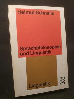 Seller image for Sprachphilosophie und Linguistik. for sale by ANTIQUARIAT Franke BRUDDENBOOKS