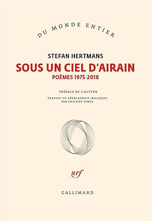 sous un ciel d'airain : poésie 1975-2018