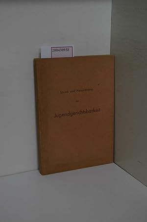 Bild des Verkufers fr Stand und Neuordnung der Jugendgerichtsbarkeit. Bericht ber die Berliner Tagung vom 22.-26. Mai 1949 zum Verkauf von ralfs-buecherkiste