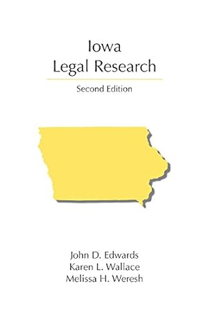 Imagen del vendedor de Iowa Legal Research (Legal Research Series) a la venta por Reliant Bookstore