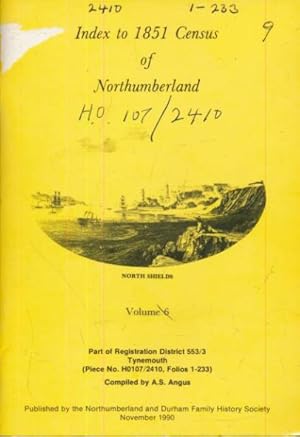 Seller image for Tynemouth. Index to 1851 Census of Northumberland. Volume 6 for sale by Barter Books Ltd