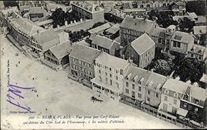 Bild des Verkufers fr Ansichtskarte / Postkarte Berck Plage Pas de Calais, Vue prise par Cerf Volant au dessus du Cote Sud de l'Entonnoir zum Verkauf von akpool GmbH