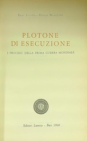 Bild des Verkufers fr Plotone di esecuzione zum Verkauf von Librodifaccia
