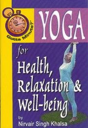 Imagen del vendedor de Yoga for Health, Relaxation and Well-Being a la venta por GreatBookPrices