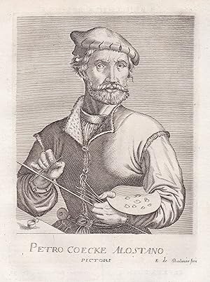 Seller image for "Petro Coecke Alostano Pictori" - Pieter Coecke van Aelst (1502-1550) painter peintre Maler architect sculptor Portrait for sale by Antiquariat Steffen Vlkel GmbH