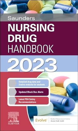 Image du vendeur pour Saunders Nursing Drug Handbook 2023 mis en vente par moluna