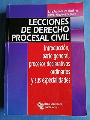 Image du vendeur pour Lecciones de Derecho Procesal Civil : introduccin, parte general, procesos declarativos ordinarios y sus especialidades mis en vente par Perolibros S.L.