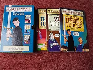 Imagen del vendedor de HORRIBLE STORIES - THE VILE VICTORIANS, THE TERRIBLE TUDORS, EVEN MORE TERRIBLE TUDORS - BOXED SET a la venta por Ron Weld Books
