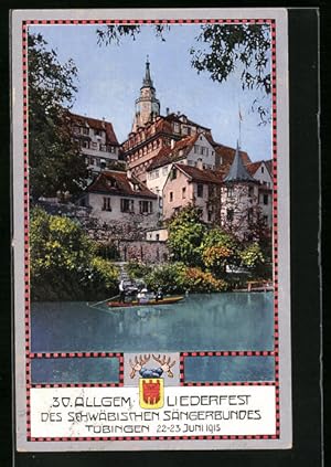 Ansichtskarte Tübingen, 30. Allgemeines Liederfest Des Schwäbischen Sängerbundes 1913, Altstadtpa...