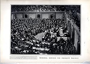 Seller image for PRINT: "Memorial services for President McKinley .photo from Harper's Weekly, March 15, 1902 for sale by Dorley House Books, Inc.