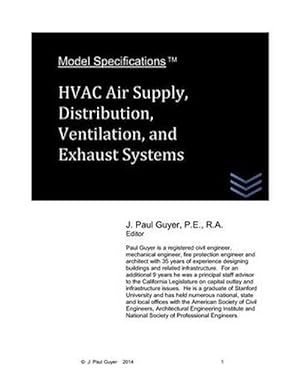 Bild des Verkufers fr Model Specifications: HVAC Air Supply, Distribution, Ventilation, and Exhaust Systems (Paperback) zum Verkauf von Grand Eagle Retail