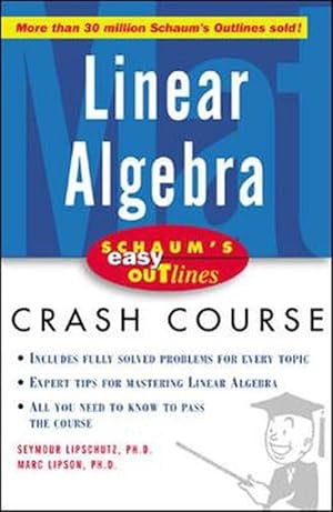 Seller image for Schaum's Easy Outline of Linear Algebra (Paperback) for sale by Grand Eagle Retail