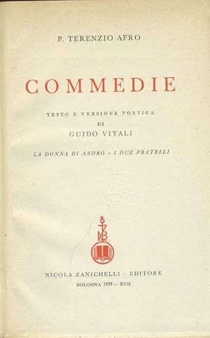 Commedie. La donna di Andro - I due fratelli