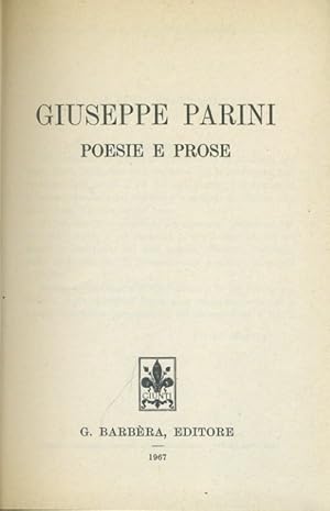 Poesie e prose