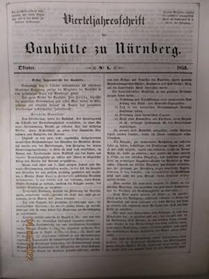 Vierteljahresschrift der Bauhütte zu Nürnberg. 12 Hefte in einem Band. Die Zeitschrift erscheint ...