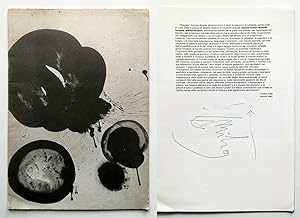 Emilio Villa Autografato Catalogo Sam Francis Incisioni 2RC edizioni d'arte 1985