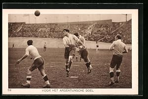 Ansichtskarte Amsterdam, Olympia 1928, Spiel der Argentinischen Fussballmannschaft