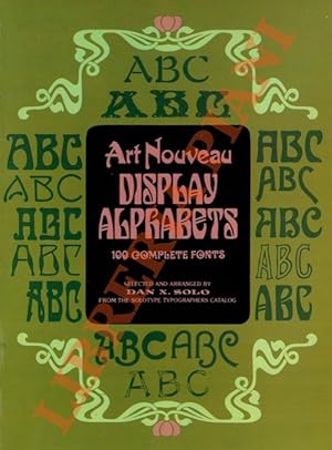 Art Nouveau Display Alphabets. 100 complete fonts.