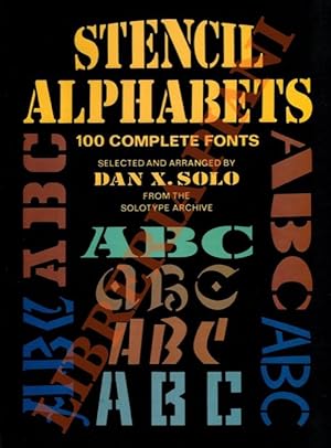 Stencil Alphabets. 100 complete fons.