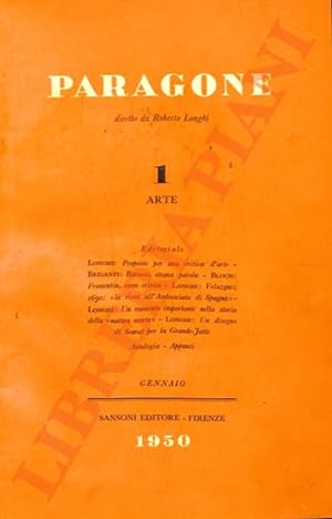 Paragone. Mensile di arte figurativa e letteratura diretto da Roberto Longhi. Arte. 1950-1955.