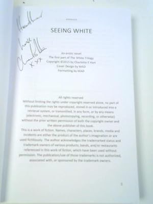 Seller image for Seeing White for sale by World of Rare Books