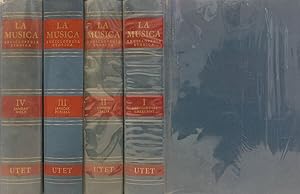 Bild des Verkufers fr La musica. Parte Prima: Enciclopedia storica (4 Voll.) zum Verkauf von Biblioteca di Babele
