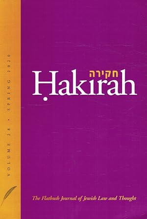 Seller image for Hakirah: the Flatbush Journal of Jewish Law and Thought (Volume 28) for sale by Bookshop Baltimore