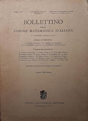 Bollettino della Unione Matematica Italiana (giugno 1976)