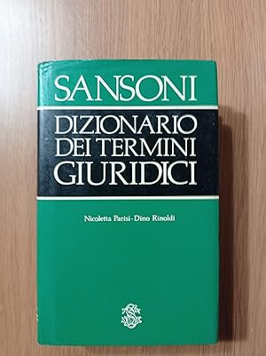 Bild des Verkufers fr Dizionario dei termini giuridici zum Verkauf von librisaggi