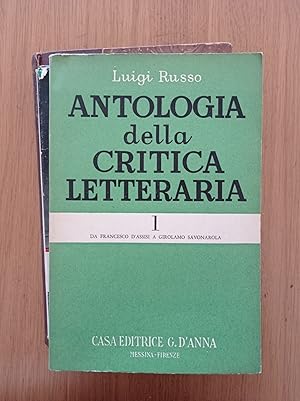 Antologia della critica letteraria vol. 1 e 2