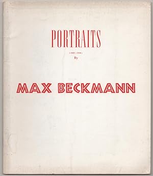 Bild des Verkufers fr Portraits by Max Beckmann zum Verkauf von Jeff Hirsch Books, ABAA