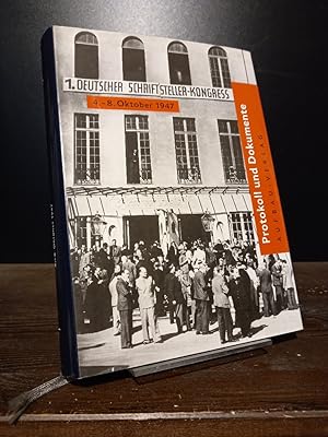 Bild des Verkufers fr Erster Deutscher Schriftstellerkongre. 4.-8. Oktober 1947. Protokoll und Dokumente. [Herausgegeben von Ursula Reinhold et al.]. zum Verkauf von Antiquariat Kretzer