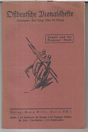 Bild des Verkufers fr Zoppot und die Danziger Bucht. - In: Ostdeutsche Monatshefte ( Jahrgang 6, Nummer 3 ). Bltter des Deutschen Heimatbundes Danzig und der Deutschen Gesellschaft fr Kunst und Wissenschaft in Polen. - Aus dem Inhalt: W. LaBaume - Germanische Altertumsfunde aus der Gegend von Zoppot und Oliva / Kaufmann: Geschichte der Stadt Zoppot / Koch: Das Zoppoter Schulwesen. zum Verkauf von Antiquariat Carl Wegner