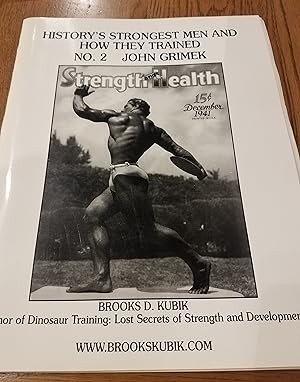 Image du vendeur pour History's Strongest Men and How They Trained 2 John Grimek mis en vente par Fantastic Book Discoveries