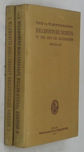 Hellenistische Dichtung in der Zeit des Kallimachos (Two Volume Set)