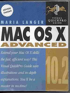Image du vendeur pour Mac OS X 10.2 Advanced: Visual QuickPro Guide mis en vente par Joy Norfolk, Deez Books