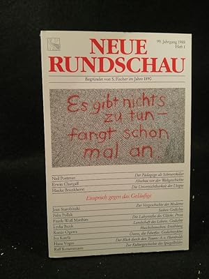 Bild des Verkufers fr Neue Rundschau zum Verkauf von ANTIQUARIAT Franke BRUDDENBOOKS