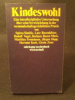 Seller image for Kindeswohl. [Neubuch] for sale by ANTIQUARIAT Franke BRUDDENBOOKS