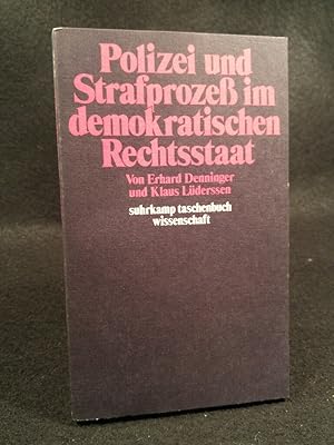 Seller image for Polizei und Strafproze im demokratischen Rechtsstaat for sale by ANTIQUARIAT Franke BRUDDENBOOKS