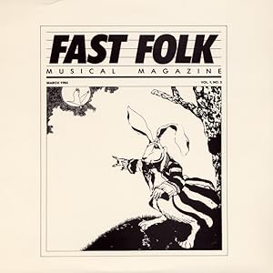 Fast Folk Musical Magazine March 1984 - Vol. 1. No. 3 LP White Rabbit
