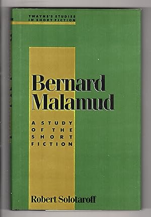 Bild des Verkufers fr Bernard Malamud: A Study of the Short Fiction zum Verkauf von BOOKFELLOWS Fine Books, ABAA