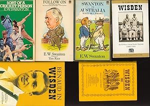 Lot of 6 British Cricket Books: Swanton; Wisden