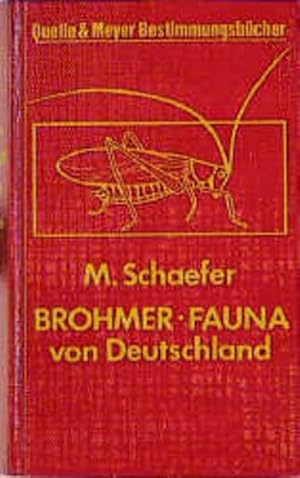 Brohmer - Fauna von Deutschland. Ein Bestimmungsbuch unserer heimischen Tierwelt. Unter Mitarb. v...