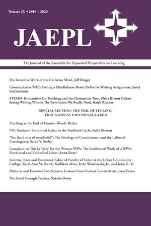 Seller image for JAEPL 25 (2020) : The Journal of the Assembly for Expanded Perspectives on Learning for sale by AHA-BUCH GmbH