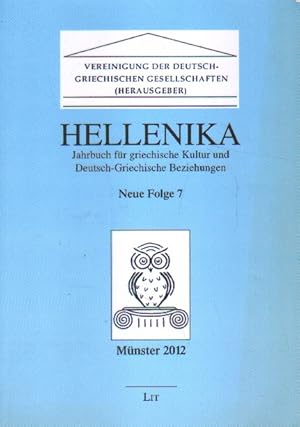 Immagine del venditore per Hellenika. Jahrbuch fr griechische Kultur und deutsch-griechische Beziehungen. venduto da Versandantiquariat Boller
