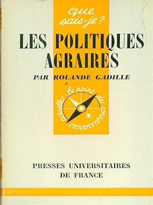 Bild des Verkufers fr Les politiques agraires zum Verkauf von Librodifaccia