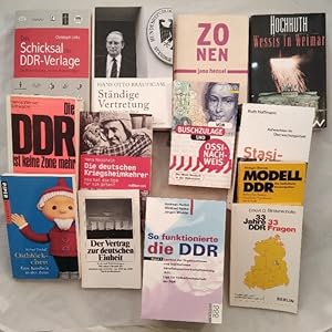 DDR, thematisches Konvolut von 15 Bänden [15 Bücher].