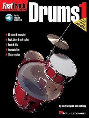 Bild des Verkufers fr Fast Track Music Instruction (+CD) : drums 1 instruction zum Verkauf von AHA-BUCH