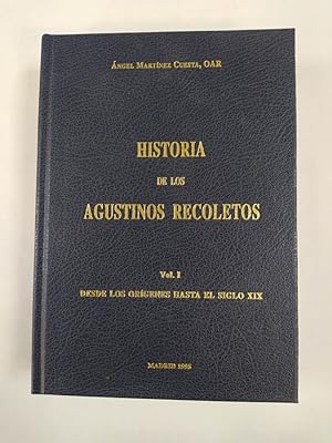 Bild des Verkufers fr HISTORIA DE LOS AGUSTINOS RECOLETOS I. zum Verkauf von TraperaDeKlaus